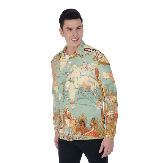 2. British Empire map  Men's Long Sleeve Shirt