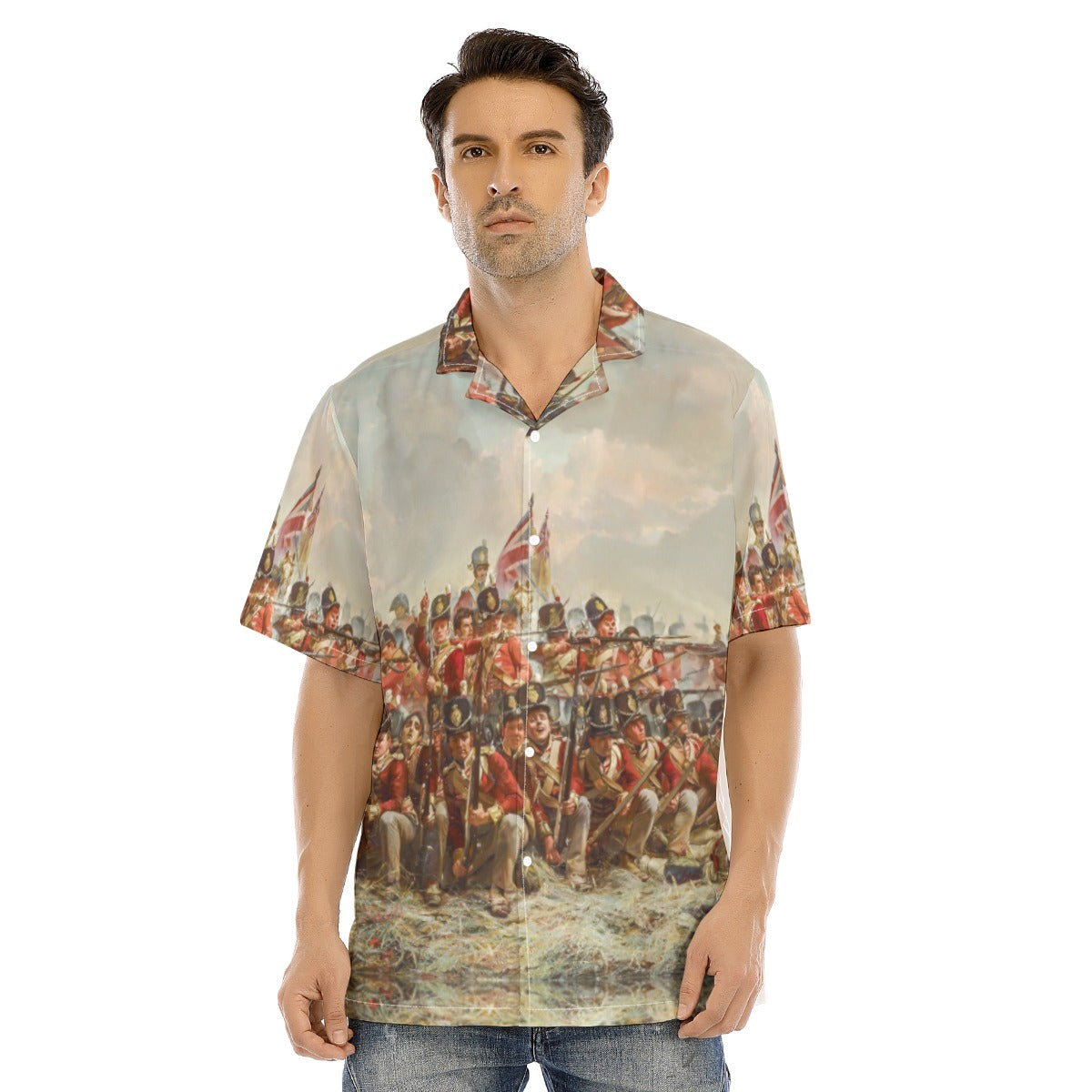 5. British Square at Quatre Bras Hawaiian Shirt